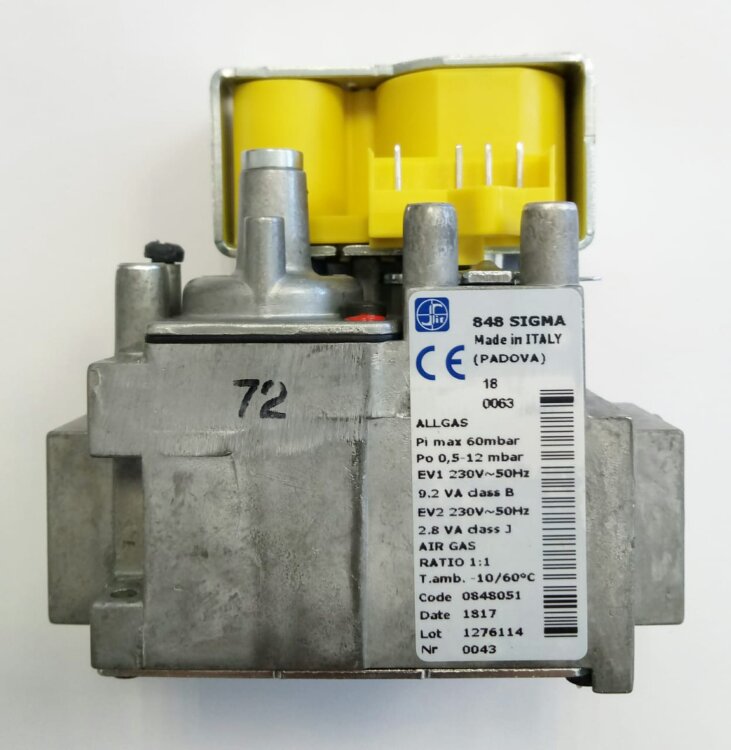 Газовый клапан LUNA HT 1.350-1.650 Sit 848 Sigma (арт.5670620)